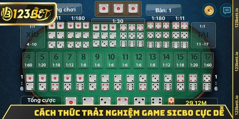 Cách thức trải nghiệm game sicbo cực dễ
