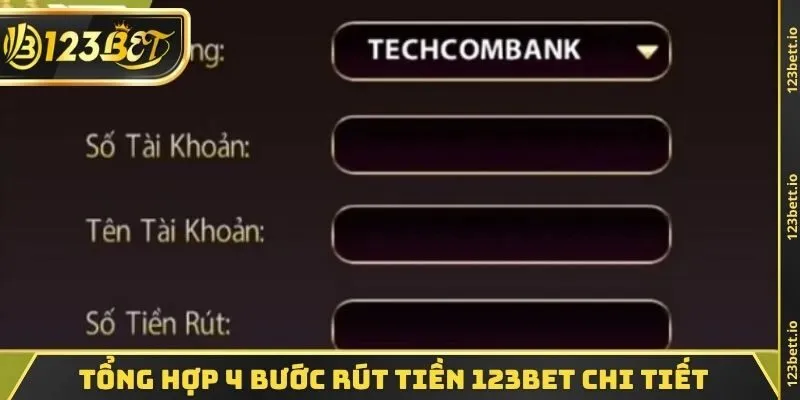 Tổng hợp 4 bước rút tiền 123BET chi tiết
